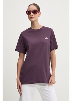 Dickies t-shirt damski kolor fioletowy ze sklepu PRM w kategorii Bluzki damskie - zdjęcie 174538324