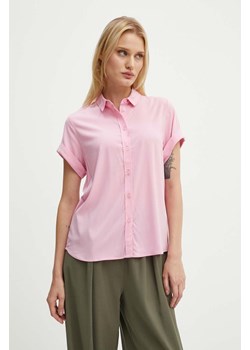 Samsoe Samsoe koszula MAJAN damska kolor różowy regular z kołnierzykiem klasycznym F19123672 ze sklepu PRM w kategorii Koszule damskie - zdjęcie 174538400