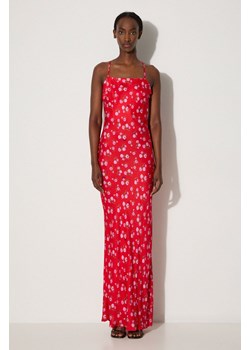 Rotate sukienka kolor czerwony maxi rozkloszowana ze sklepu PRM w kategorii Sukienki - zdjęcie 174538601