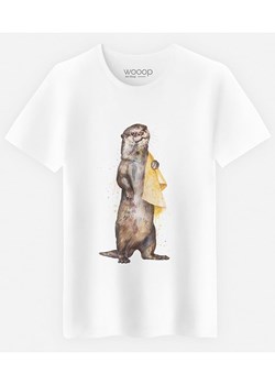 WOOOP Koszulka &quot;Otter&quot; w kolorze białym ze sklepu Limango Polska w kategorii T-shirty męskie - zdjęcie 174541653