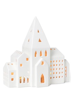 Kähler Świecznik &quot;Urbania Iyshus&quot; w kolorze białym - 20,5 x 21 x 8 cm ze sklepu Limango Polska w kategorii Świeczniki - zdjęcie 174542424