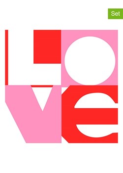 ppd Serwetki (40 szt.) "Love Graphic" w kolorze jasnoróżowym ze sklepu Limango Polska w kategorii Akcesoria kuchenne - zdjęcie 174543614