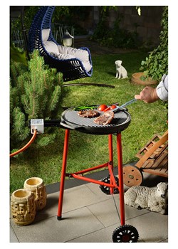 FLORIANE GARDEN Grill BBQ w kolorze czarnym - wys. 84 x Ø 45 cm - id: 15704707 - marki Floriane Garden - 174545083 FLORIANE GARDEN Grill BBQ w kolorze czarnym - wys. 84 x Ø 45 cm ze sklepu Limango Polska w kategorii Pozostałe wyposażenie ogrodowe - zdjęcie 174545083