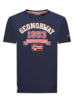 Geographical Norway Koszulka &quot;Jollegio&quot; w kolorze granatowym ze sklepu Limango Polska w kategorii T-shirty męskie - zdjęcie 174547234