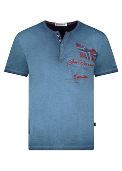 Geographical Norway Koszulka w kolorze niebieskim ze sklepu Limango Polska w kategorii T-shirty męskie - zdjęcie 174547242