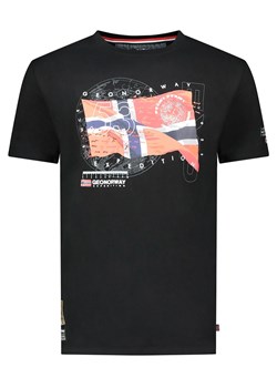 Geographical Norway Koszulka w kolorze czarnym ze sklepu Limango Polska w kategorii T-shirty męskie - zdjęcie 174547294