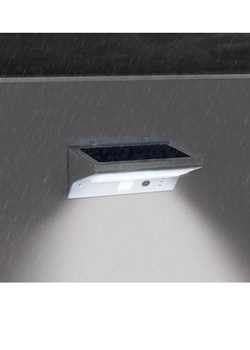 lumisky Zewnętrzna lampa solarna LED &quot;Derby&quot; w kolorze białym - 16,4 x 8,4 cm ze sklepu Limango Polska w kategorii Dekoracje i akcesoria ogrodowe - zdjęcie 174547643
