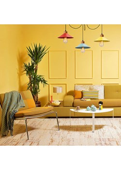 ABERTO DESIGN Lampa wisząca "Manavgat" w kolorze żółto-turkusowo-czerwonym - 114 x 24 cm ze sklepu Limango Polska w kategorii Oświetlenie - zdjęcie 174547951