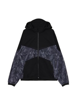 Cropp - Kurtka z chowanym kapturem i nadrukiem - czarny ze sklepu Cropp w kategorii Kurtki męskie - zdjęcie 174548080