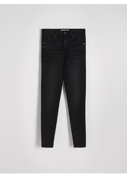Reserved - Jeansy slim fit z wysokim stanem - czarny ze sklepu Reserved w kategorii Jeansy damskie - zdjęcie 174548443