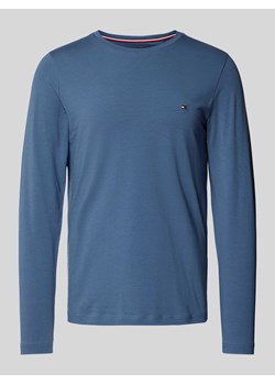 Bluzka z długim rękawem o kroju slim fit z wyhaftowanym logo ze sklepu Peek&Cloppenburg  w kategorii T-shirty męskie - zdjęcie 174549121