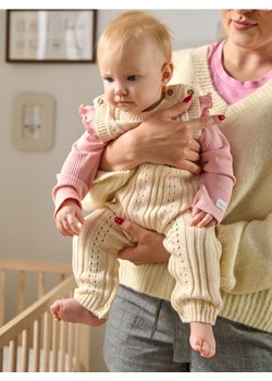 Sinsay - Pajacyk swetrowy - kremowy ze sklepu Sinsay w kategorii Odzież dla niemowląt - zdjęcie 174552022