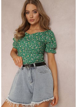 Zielona Bluzka Talocles ze sklepu Renee odzież w kategorii Bluzki damskie - zdjęcie 174552133