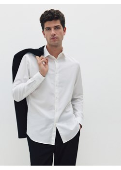 Reserved - Koszula slim z bawełny egipskiej - biały ze sklepu Reserved w kategorii Koszule męskie - zdjęcie 174554163