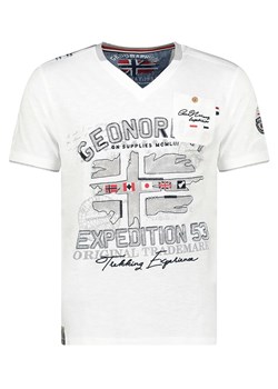 Geographical Norway Koszulka w kolorze białym ze sklepu Limango Polska w kategorii T-shirty męskie - zdjęcie 174555533