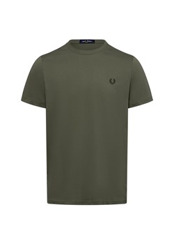 Fred Perry T-shirt męski Mężczyźni Bawełna khaki jednolity ze sklepu vangraaf w kategorii T-shirty męskie - zdjęcie 174555731