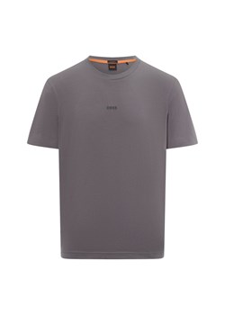 BOSS Orange T-shirt męski Mężczyźni Bawełna szary jednolity ze sklepu vangraaf w kategorii T-shirty męskie - zdjęcie 174555974