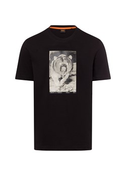 BOSS Orange Koszulka Herre z nadrukiem - Te_Wilds Mężczyźni Bawełna czarny jednolity ze sklepu vangraaf w kategorii T-shirty męskie - zdjęcie 174555991