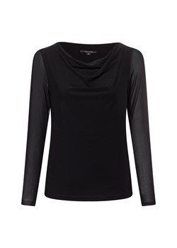 comma Damska koszulka z długim rękawem Kobiety czarny jednolity ze sklepu vangraaf w kategorii Bluzki damskie - zdjęcie 174556000