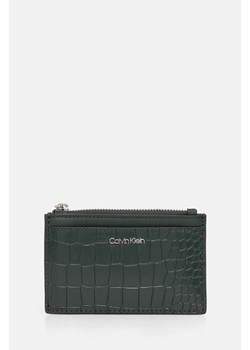 Calvin Klein portfel damski kolor zielony K60K612675 ze sklepu ANSWEAR.com w kategorii Portfele damskie - zdjęcie 174556833