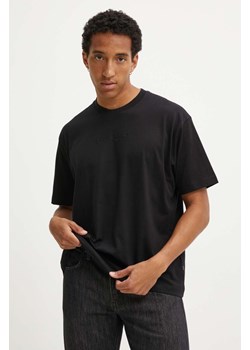 Guess Jeans t-shirt bawełniany męski kolor czarny gładki M4YI44 K8FQ4 ze sklepu ANSWEAR.com w kategorii T-shirty męskie - zdjęcie 174557003