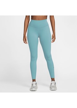 Damskie legginsy o pełnej długości z wysokim stanem Nike One - Niebieski ze sklepu Nike poland w kategorii Spodnie damskie - zdjęcie 174557331