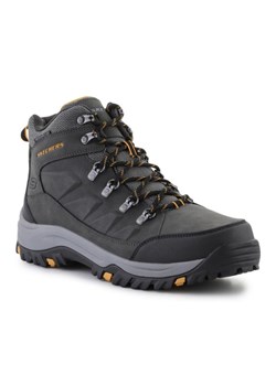 Buty Skechers Relment - Daggett  204642-CHAR czarne ze sklepu ButyModne.pl w kategorii Buty trekkingowe męskie - zdjęcie 174557910