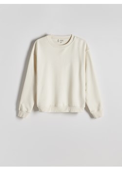 Reserved - Bawełniana bluza comfort fit - złamana biel ze sklepu Reserved w kategorii Bluzy męskie - zdjęcie 174559184
