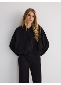 Reserved - Oversizowa bluza z bawełną - czarny ze sklepu Reserved w kategorii Bluzy damskie - zdjęcie 174559911