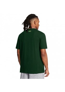 Męski t-shirt z nadrukiem Under Armour UA Gl Foundation Update Ss - zielony ze sklepu Sportstylestory.com w kategorii T-shirty męskie - zdjęcie 174562243