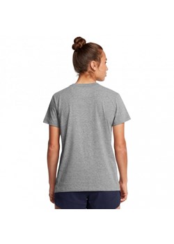 Damski t-shirt z nadrukiem Under Armour Campus Core Ss - szary ze sklepu Sportstylestory.com w kategorii Bluzki damskie - zdjęcie 174562320