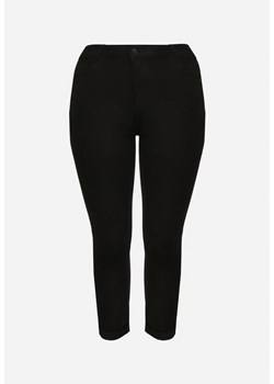 Czarne Klasyczne Jeansy Regular z Bawełną Neveiria ze sklepu Born2be Odzież w kategorii Jeansy damskie - zdjęcie 174564274