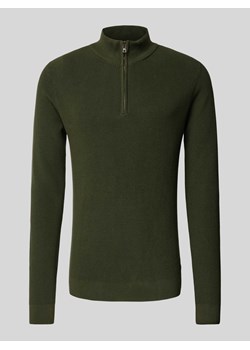 Sweter z dzianiny z kołnierzem model ‘Codford’ ze sklepu Peek&Cloppenburg  w kategorii Swetry męskie - zdjęcie 174564642