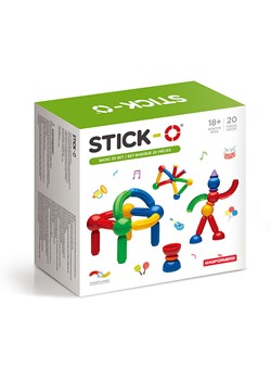 STICK-O 20-częściowy zestaw magnetyczny &quot;STICK-O Basic&quot; - 18 m+ ze sklepu Limango Polska w kategorii Zabawki - zdjęcie 174564684