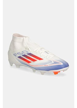 adidas Performance obuwie piłkarskie korki F50 League Mid kolor biały JH8234 ze sklepu ANSWEAR.com w kategorii Buty sportowe męskie - zdjęcie 174567663