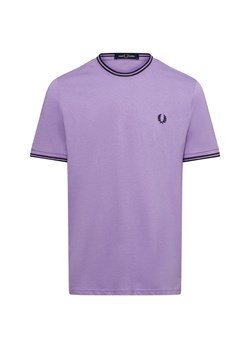 Fred Perry T-shirt męski Mężczyźni Bawełna bzowy jednolity ze sklepu vangraaf w kategorii T-shirty męskie - zdjęcie 174569161