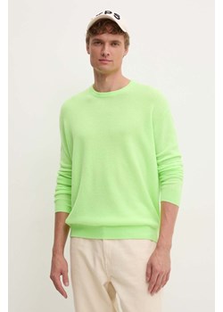 American Vintage sweter wełniany męski kolor zielony lekki MRAX18AH24 ze sklepu ANSWEAR.com w kategorii Swetry męskie - zdjęcie 174572021