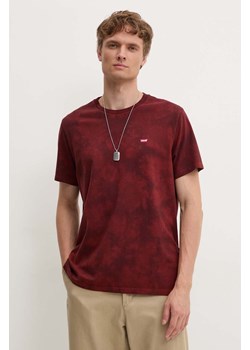 Levi&apos;s t-shirt bawełniany męski kolor czerwony gładki ze sklepu ANSWEAR.com w kategorii T-shirty męskie - zdjęcie 174572273