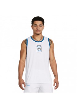 Męski top do koszykówki Under Armour UA Baseline Performance Tank - biały ze sklepu Sportstylestory.com w kategorii T-shirty męskie - zdjęcie 174572501