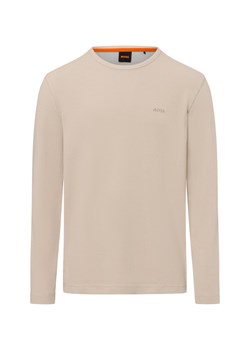 BOSS Orange Męska koszula z długim rękawem - Tempesto Mężczyźni beżowy jednolity ze sklepu vangraaf w kategorii T-shirty męskie - zdjęcie 174572532