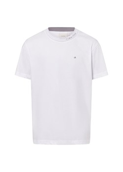 Calvin Klein Koszulka męska Mężczyźni Bawełna biały jednolity ze sklepu vangraaf w kategorii T-shirty męskie - zdjęcie 174572544