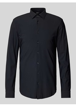 Koszula biznesowa o kroju super slim fit z listwą guzikową ze sklepu Peek&Cloppenburg  w kategorii Koszule męskie - zdjęcie 174572642