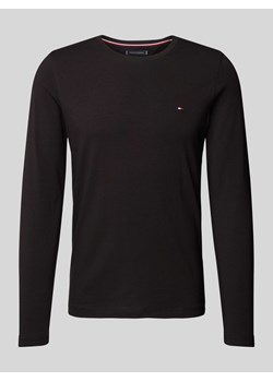 Bluzka z długim rękawem o kroju slim fit z wyhaftowanym logo ze sklepu Peek&Cloppenburg  w kategorii T-shirty męskie - zdjęcie 174572710