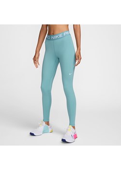 Damskie legginsy ze średnim stanem i wstawkami z siateczki Nike Pro - Niebieski ze sklepu Nike poland w kategorii Spodnie damskie - zdjęcie 174573312