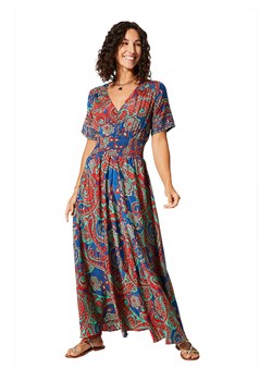 Aller Simplement Sukienka w kolorze niebiesko-czerwono-turkusowym ze sklepu Limango Polska w kategorii Sukienki - zdjęcie 174573721
