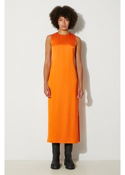 Samsoe Samsoe sukienka kolor pomarańczowy maxi prosta ze sklepu PRM w kategorii Sukienki - zdjęcie 174574311