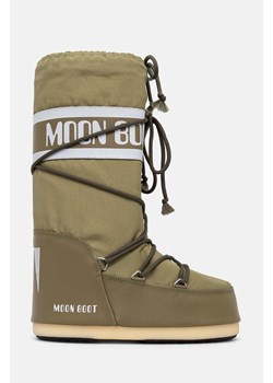 Moon Boot śniegowce MB ICON NYLON kolor zielony 80D1400440 M006 ze sklepu PRM w kategorii Śniegowce damskie - zdjęcie 174574433