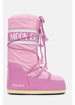 Moon Boot śniegowce MB ICON NYLON kolor różowy 80D1400440 J001 ze sklepu PRM w kategorii Śniegowce damskie - zdjęcie 174574441