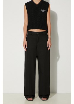 Carhartt WIP spodnie Craft Pant damskie kolor czarny proste high waist I032968.8901 ze sklepu PRM w kategorii Spodnie damskie - zdjęcie 174574594