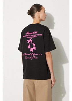 Carhartt WIP t-shirt bawełniany S/S Exchange damski kolor czarny I034005.0IXXX ze sklepu PRM w kategorii Bluzki damskie - zdjęcie 174574634